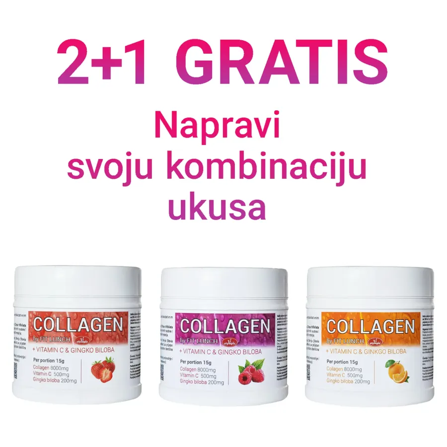 Olympic Kolagen + Vitamin C i Gingko Biloba, KOMBINACIJA, 450g